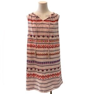 THML Anthropologie Striped Kids Dress with Red and Blue Accents